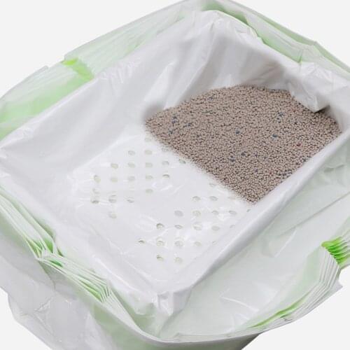 7Pc Reusable Cat Feces Filter Hands Free Pet Cat Excrement Liners Elastic Cat Sand Bag Filter Pet Hygienic Cat Litter Filter Bag