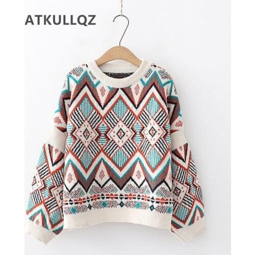 Женские вязаные пуловеры ATKULLQZ China At AliExpress