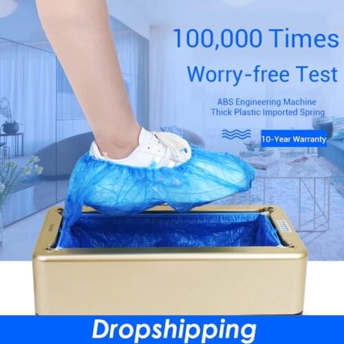 Automatic Shoes Cover Machine Household Stepping Disposable Booties Maker Shoe Film Machine Smart Shoe Cover Dispenser Hand Free