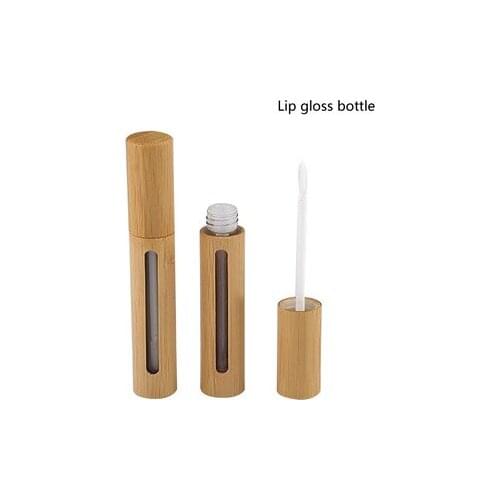 Biodegradable 3g 5g 5ml 6ml bamboo lip gloss tube lipgloss packaging chapstick tubes lip balm packaging lipgloss wand tubes