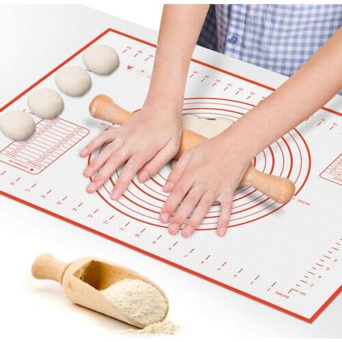 Large Size Kneading Dough Mat Silicone Baking Mat Pizza Dough Maker Pastry Cooking Gadgets Bakeware Table Mat Pad Non Stick Mat