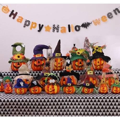 Halloween Pumpkin Decorative Products Simulation Hollow Foam Pumpkin Lantern Ornaments Shopping Window Scene Setting Props