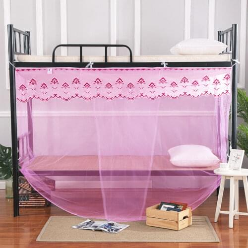 Bunk Bed Mosquito Net Childrens Room Bedding Zipper Square Mosquito Net Summer Anti-mosquito Physical Mosquito Repellent F8430