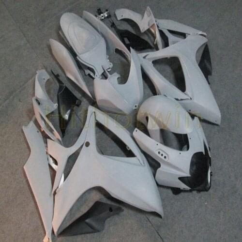 Custom motorcycle fairings for GSX-R600 R750 2006 2007 K6 Body Kit motor panels+Botls+white