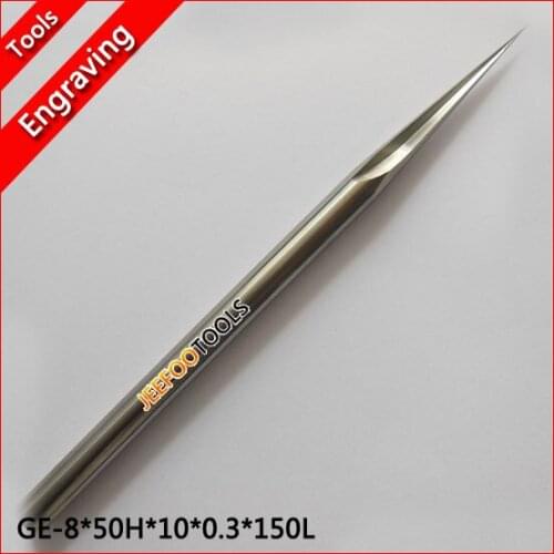 8-50H-10-0.3-150L Taper two flute carbide end mills,cnc router bits, Cutting Tools/ ligh guide plate,Acrylic