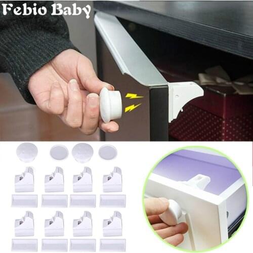 Brand New 16Pcs Magnetic Child Lock Baby Safety Baby Protection Cabinet Door Lock Kids Drawer Locker Security Invisible Locks