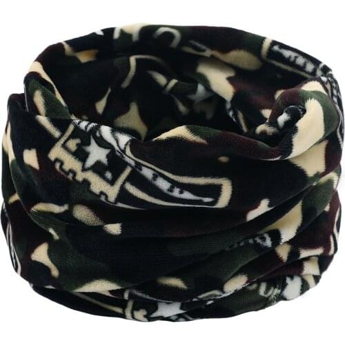 2021 New Winter Warm Brushed Knit Neck Warmer Circle Go Out Wrap Cowl Loop Snood Shawl Outdoor Ski Climbing Scarf For Men Women