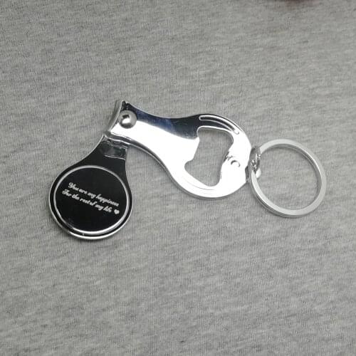 Nail Cutter pedicure Finger Toe Scissors +beer opener Personalized free logo wedding gifts for wedding party giveaways 50pcs/lot