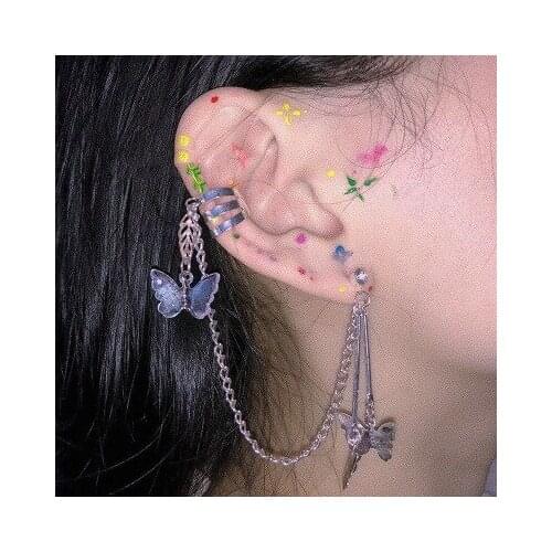 New fashion Butterfly Punk Cool Stud Earrings For Women girl Accessories jewelry wholesale