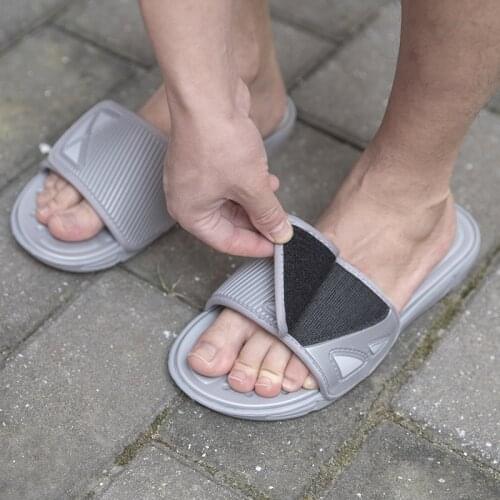 Summer Slippers Men Women Non-slip Slides Sandals Soft Bathroom Flip Flops Hollow Sole Design Slippers Indoor Shoes Big Size 48