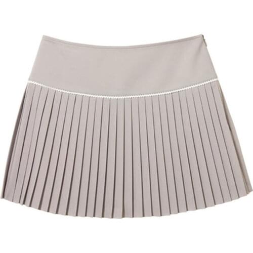 South Korea Golf Pleated White Badminton Sport Grey Fashion Leisure Short Skirt