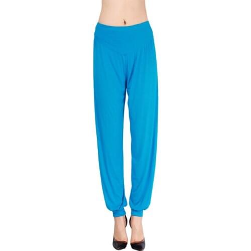 2021 New Women Large Size Casual Harem Pants Lady Dance Practice Pants Yoga Suit Plus Size Long Trousers Bloomers Dancewear