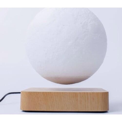 ZK30 Creative 3D Magnetic Levitation Moon Lamp Night Light Rotating Led Moon Floating Lamp Home Decoration Holiday
