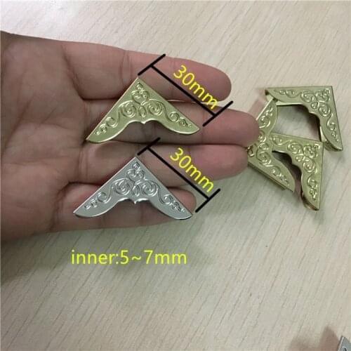 1PC Cloud Lucky Book Scrapbooking Album Menu Folder Corner Protectors,Silver Tone,Yellow,30mm