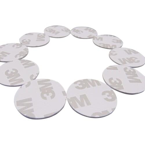 10PCS/LOT) New Dellon Stickers Smart 3M FM1108(M1 S50) RFID 13.56Mhz Tags NFC PVC Coin Cards