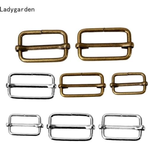 100PCS 38/32/25/20mm Metal Adjustable Ring Buckles Garment Belt DIY Needlework Luggage Sewing Handmade Bag Purse Buttons
