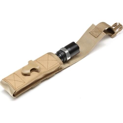 1000D Nylon Molle System Flashlight Pouch Molle Clip Light Holster Military Holder Case Airsoft EDC Tool Bag