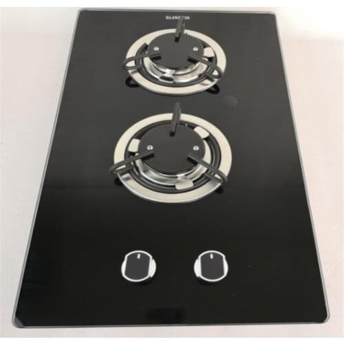 2 Burner LPG Gas Stove Hob With Tempered Glass 2*1.8KW 500*300*70mm GR-B004 Boat Caravan RV