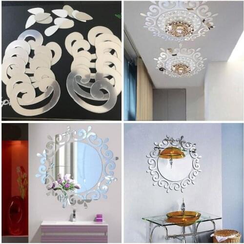 3d Wall Sticker Room Acrylic Decal Art Diy Mirror Light Decor Home Decoration He