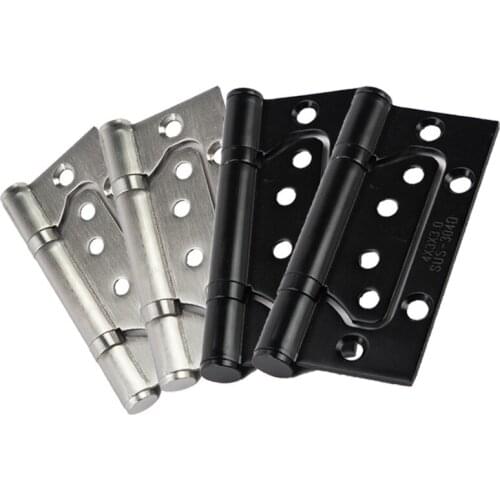 4 inch black stainless steel bearing mute mother and child hinge bedroom wooden door hinge hinge free slotted loose leaf