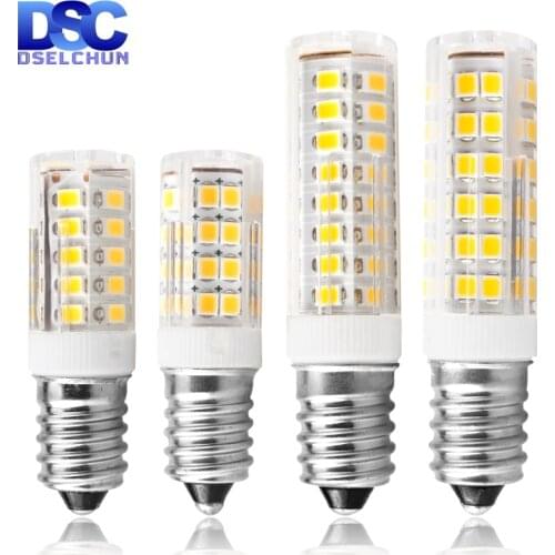 3W 4W 5W 7W E14 LED Bulb Lamp 220V-240V Mini Corn Bulb Light 2835SMD 360 Beam Angle Replace Halogen Chandelier Lights