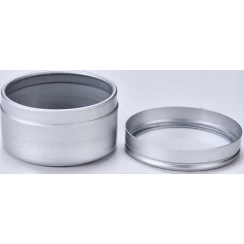 500pcs 40g empty skin care cream aluminum jar with window cap,empty window lid metal aluminum containers new
