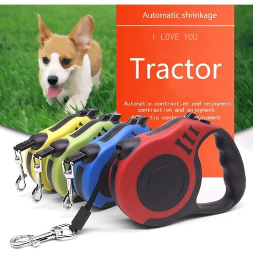 Automatic telescopic traction rope pet tractor small and medium-sized dog cat plastic manufacturers direct sales