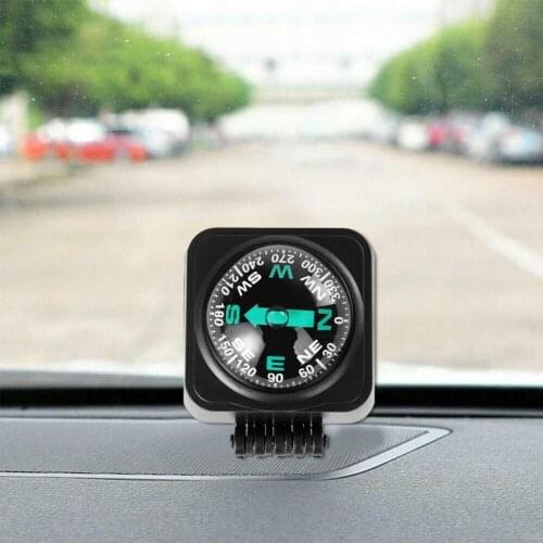 Car Compass Guide Ball Adjustable Angle Inclinometer Slope Meter Auto Built-in Inclinometer Gradient Level Compass Car Decorate