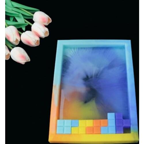 For Home Decor Game Play High Quality Russian Tetris Silicone Molds Diy Handcraft Resin Casting Molds