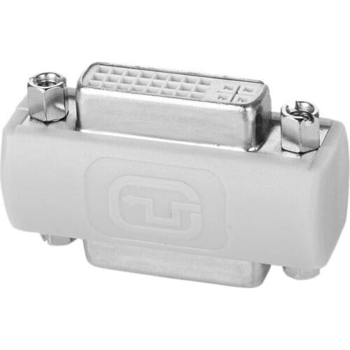 DVI 24 5 Female to DVI 24 5 Female Video Converter Adapter 180D Straight