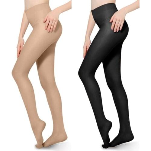 20-30mmHg Compression Pantyhose Opaque Support Pantyhose Closed Toe for Women Men Help Relieve Swelling Varicose Veins Edema