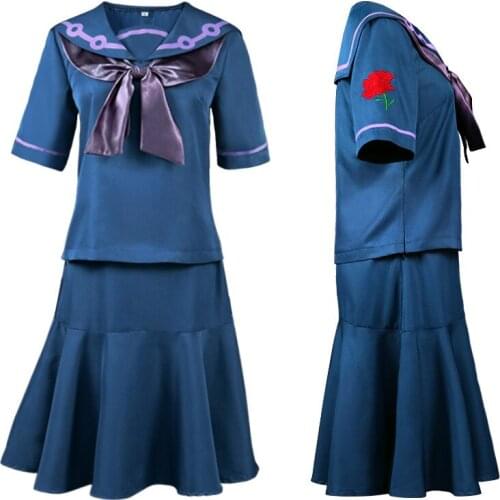 Custom Made Halloween JoJos Bizarre Adventure Cosplay Costume Yamagishi Yukako Uniforms Women Dresses Sailor Suits Outfits Full