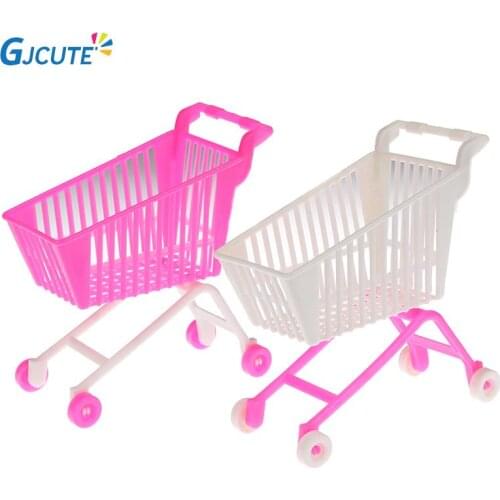 1Pcs Mini Children Handcart Simulation Small Supermarket Shopping Cart Utility Cart Pretend Play Toys Strollers