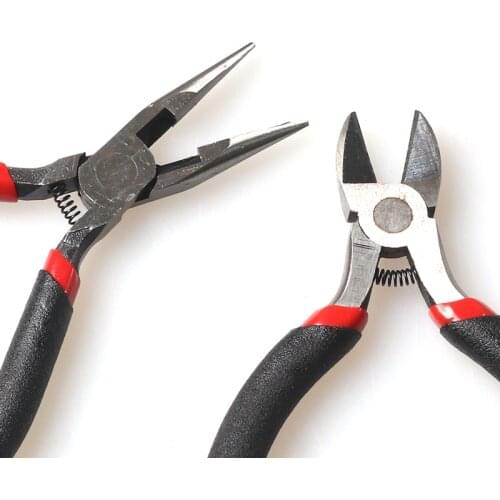 Mini Pliers Round Bent Needle Nose Cutter Handcraft Beading Insulated Plier For DIY Small Jewelry pliers tools Wire pliers