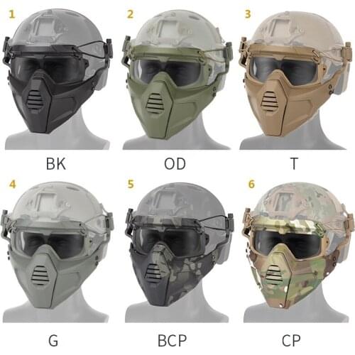 Motorcycle Goggle Mask (Tactical) Paintball Glasses With Detachable Mask For Airsoft/CS/Skiing/Snowmobile/Cycling/Halloween