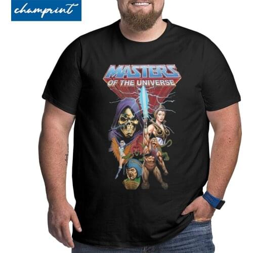 Men He-Man And The Masters Of The Universe T Shirt Pure Cotton Clothes Novelty Big Tall Tee Shirt Big Size 4XL 5XL 6XL T-Shirt
