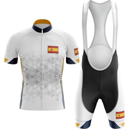 Maillot Ciclismo Hombre Verano Spain Style Cycling Jersey Set Mens Bike Uniform Breathable Cyclist Clothing Bicycle Racing Wear