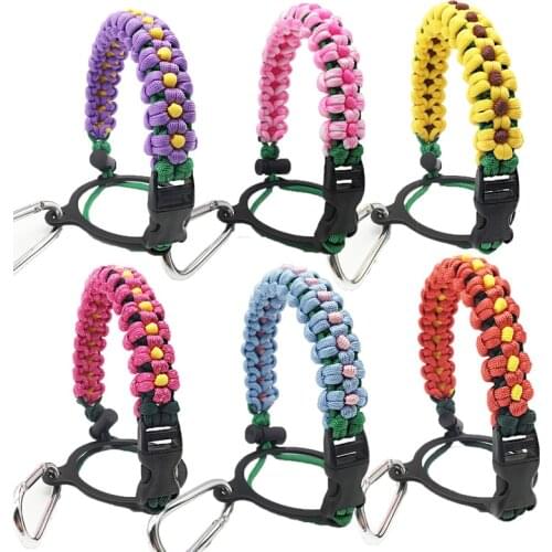 Water Bottle Shoulder Strap Fits Wide Mouth Bottles 12 to 64oz,Durable Carrier with Safety Ring,Ideal Water Bottle Handle Strap