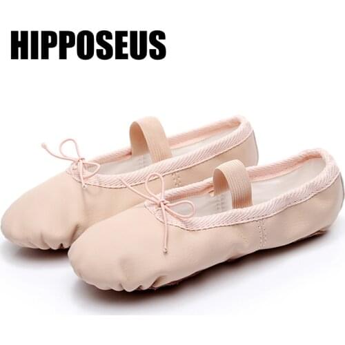 HIPPOSEUS New Ballet Dance Shoes Girls Soft Canvas Ballet Slippers Children Practise Ballerina Shoes Woman Gym Yoga Dance Shoes