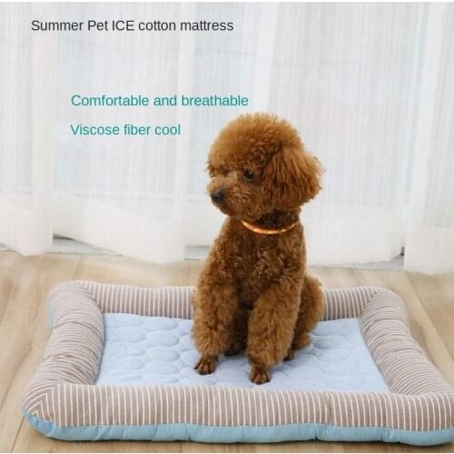 Summer Cooling Mat for Dogs Cats Pet Self Cooling Mat Soft Rectangle Washable Bed Cushion for Small Medium Large Breed Blanket