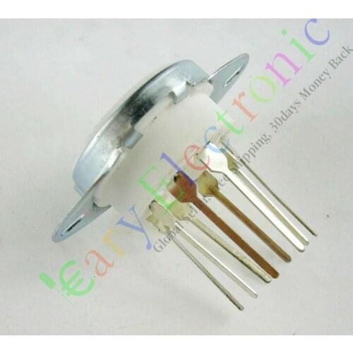 Wholesale and retail 20pcs 8pin long PCB Ceramic vacuum tube sockets valve base fr EL34 KT88 6550 6SN7 free shipping