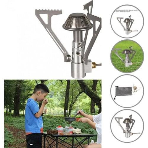 Useful Ultralight Mini Camping Oven Stove Camping Supplies Camping Gas Stove Corrosive Resistant for Cooking