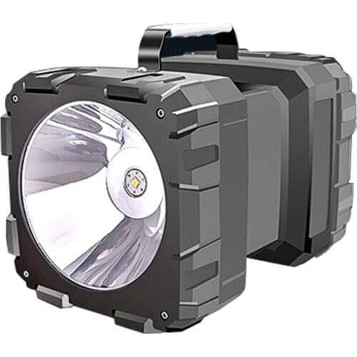 Outdoor Charging Portable Solar Work Light Wild Fishing Night Fishing Light Glare Searchlight 500 Meters Flashlight Outdoor Emer