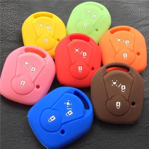 Silicone Rubber Key case Cover SHELL for SSANGYONG ACTYON KYRON REXTON 2 two buttons remote key