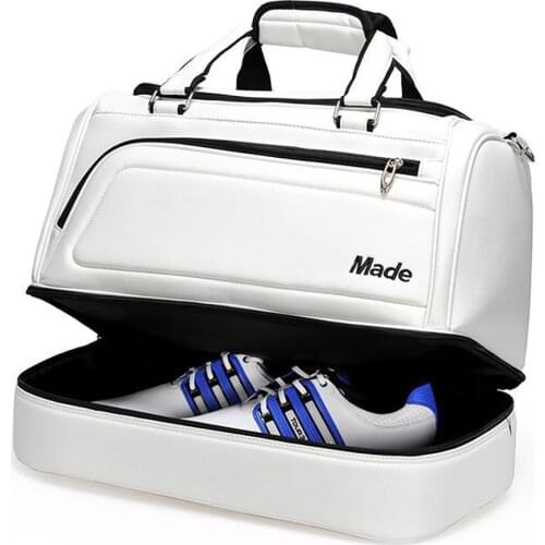 Golf Sporting Goods Clothing Bag Leisure PU Material Handbag Fashion Ball Bag Large Capacity Storage Shoe Bag