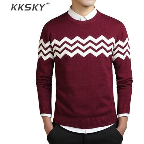 Striped Sweater Men new Arrival Casual Pullover Men Autumn O Neck Patchwork Quality Knitted Brand Male Sweaters Long Sleeve