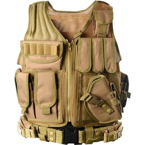 Tactical Vest Army Combat Protective Vest Men Outdoor Hunting Airsoft Paintball Games Body Armor Vest