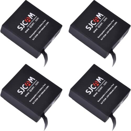 Tectra 4pcs 1000mAh 3.8V Battery for SJCAM SJ7 Sports DV Camera Action Sports
