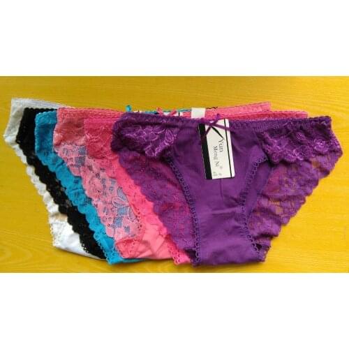 Women Cotton Panty Breathable Briefs Panties Female Underwear Sexy Lingerie M,L,XL 6Pcs/lot