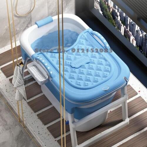 Bath Bucket Adult Folding Bath Bucket Children Bath Bucket Adult Heightening Bath Bucket Household Small Family Bathtub